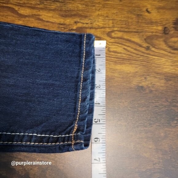 1st Kiss Jeans 20 Skinny High Rise Embellished Thick Stitch Dark Wash Stretch - Picture 10 of 12